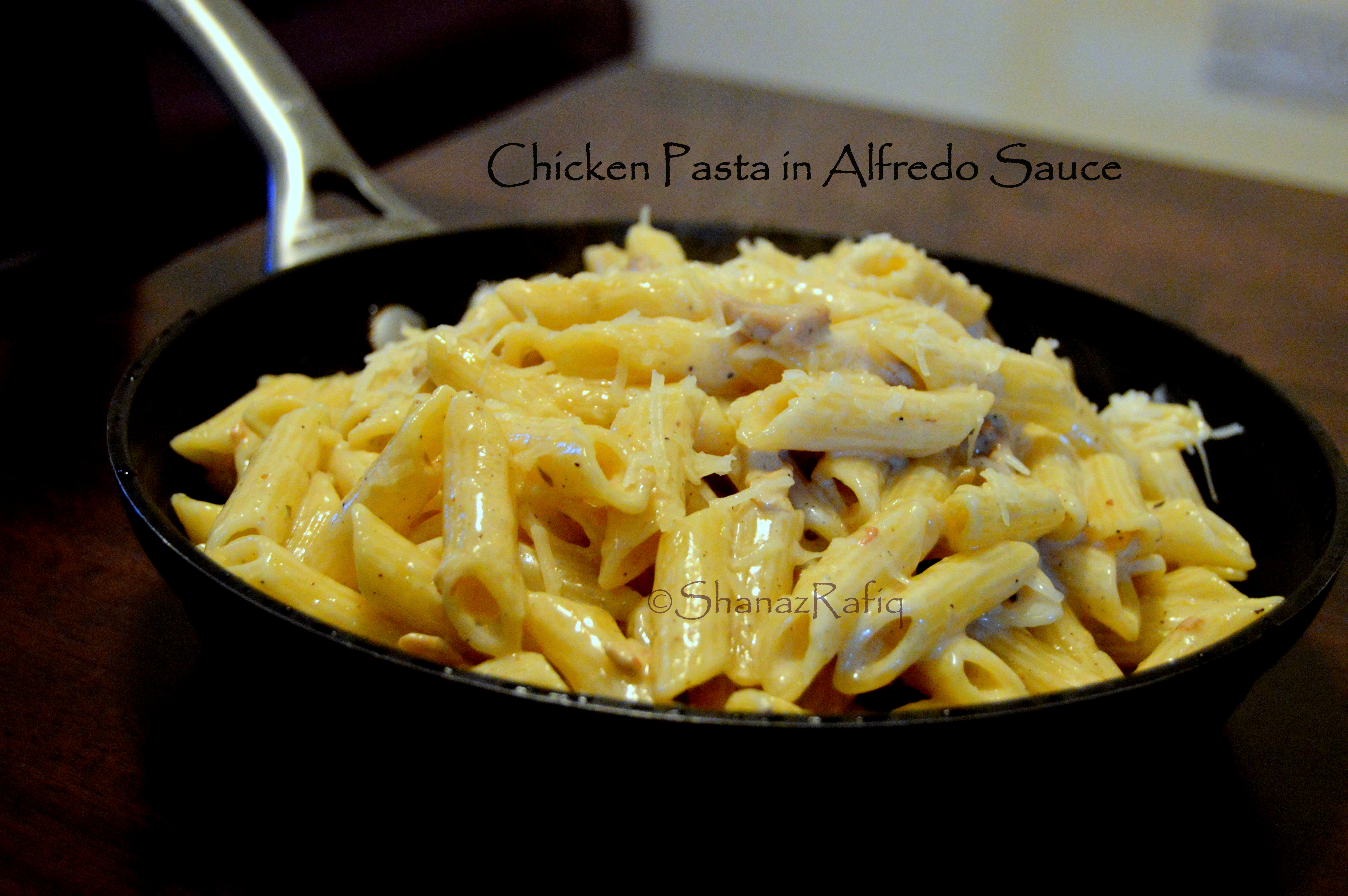 Chicken Pasta in Alfredo Sauce - Pasta - Shanaz Rafiq Recipes