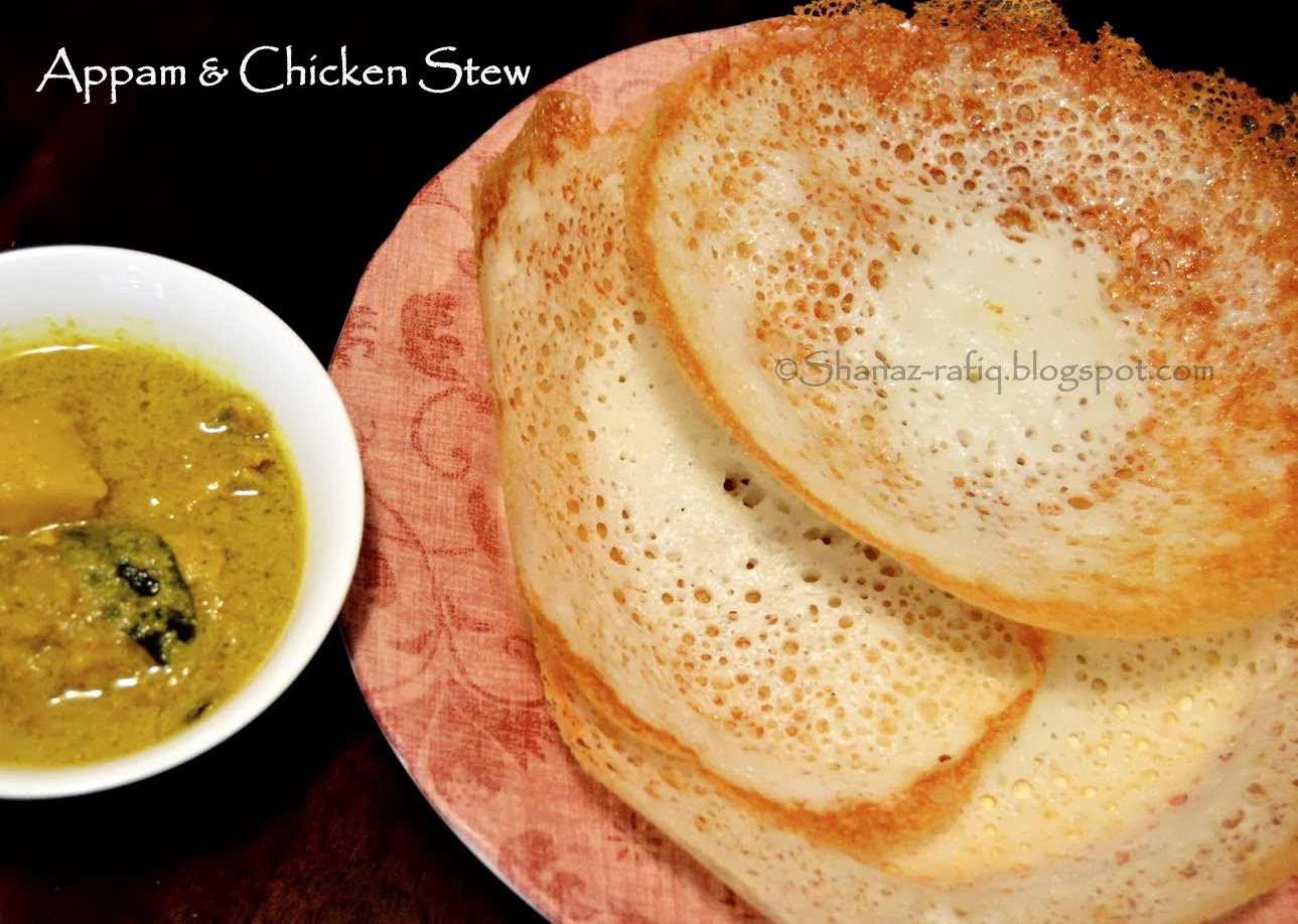 Appam & Chicken Stew - Indian Breakfast - Shanaz Rafiq Recipes