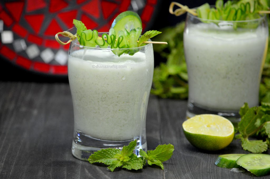 Cucumber Doogh ~ Afghan Yogurt Drink - Shanaz Rafiq Recipes