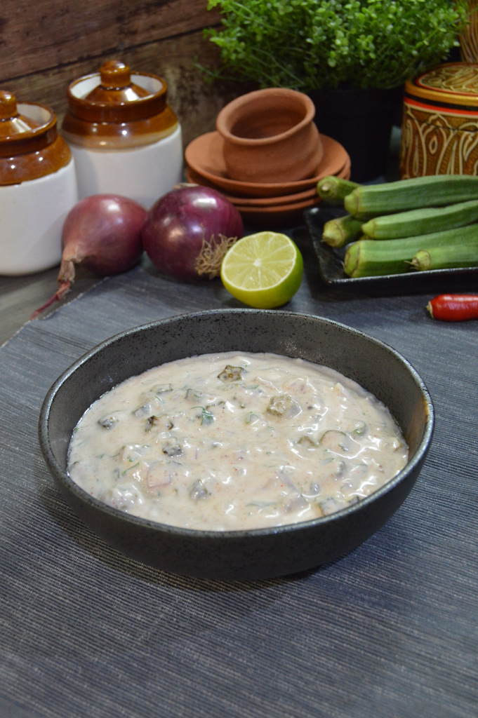 Bhindi Raita - Condiments - Shanaz Rafiq Recipes - Bhindi Raita